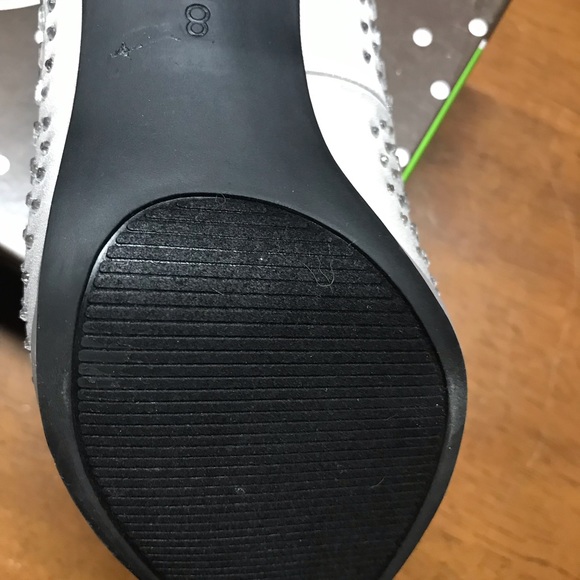 Silver heels open toe - Picture 4 of 6